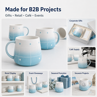 Taza de Cerámica con Esmalte Reactivo y Acabado Artístico, Fabricante para Tiendas de Regalos, Marcas de Comercio Electrónico, Programa de Marca Privada