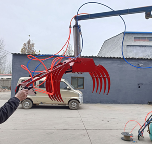 उच्च परिशुद्धता 200 किलोग्राम पोर्टेबल न्यूमेटिक यांत्रिक ग्रिपर अनुकूलन योग्य रोबोट आर्म क्लाव क्रेन भारी कार्गो उठाने के लिए - Product Image 4