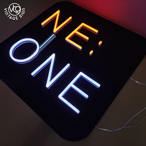 <span class=keywords><strong>Letrero</strong></span> Luminoso de Neón Líquido Personalizado 'NE:ONE' con Iluminación Multicolor Vibrante - Product Image 5
