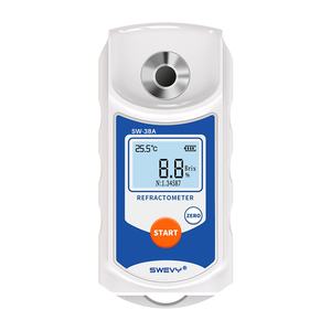 مقياس انكسار رقمي LCD طراز SW38A لقياس نسبة السكر في عصير الفواكه والمشروبات مع تعويض درجة الحرارة التلقائي، نطاق القياس 0-38% - Product Image 2