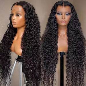 250 Density HD 13X6 Transparent Deep Water Wave Curly <strong>Human</strong> Hair Lace Frontal <strong>Wig</strong> 30 36 Inch 13X4 Lace Front <strong>Human</strong> Hair <strong>Wigs</strong> - Product Image 1