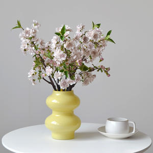 IJ047 Wholesale Handmade Silk Artificial Cherry Blossom Flowers Realistic Home Wedding <b>Christmas</b> Party <b>Decoration</b> - Product Image 5