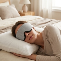 Masque de sommeil 3D profilé, réglable, sans pression sur les yeux, respirant, pour les dormeurs latéraux