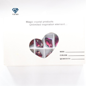 พลอยแก้วคริสตัลสองรูแบบ DIY กระดุมแบนผ่าด้วยขวานกาแล็กซี - Product Image 6