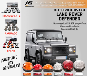 Kit de mise à niveau des feux indicateurs LED homologués E-Mark E24 R10 pour Land Rover Defender TD5 & Puma 1984+7" Phare + Clignotant complet - Product Image 1