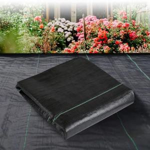 3x50ft Barrière contre les mauvaises herbes <span class=keywords><strong>Tissu</strong></span> de paysage Bloc de mauvaises herbes Jardinage Tapis de couverture de sol <span class=keywords><strong>Tissu</strong></span> <span class=keywords><strong>géotextile</strong></span> tissé pour jardin d'usine - Product Image 2
