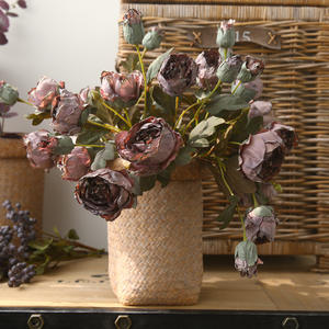 Salon Décoration Ornements Photographie Props Style Américain Noble Consort Pivoine Rétro Fleur De Soie - Product Image 2