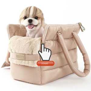 Yüksek kalite lüks taşınabilir baskı sıcak yumuşak evcil hayvan taşıma çantası Tote çanta seyahat köpek çanta açık kedi çanta - Product Image 3