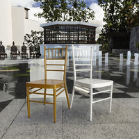 Chaises Kiavari dorées empilables à bas prix pour les mariages, les banquets, les événements et les réceptions d'hôtel