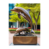 Statue d'oiseau dodo en cuivre et bronze, design animal célèbre, taille personnalisée, sculpture extérieure intéressante