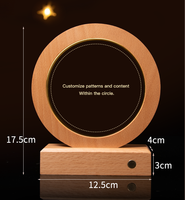 Trophée en cristal en bois écologique haut de gamme gravé Prix de la réunion annuelle créative personnalisée