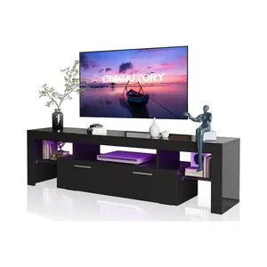 2023 Preço por atacado buff dining LED light stand aquário tv stands 75 polegadas