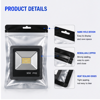 LED Light Packaging Bag Anti Scratch Zipper Pouch Lighting Product Storage Packaging for Retail and Industrial Supply