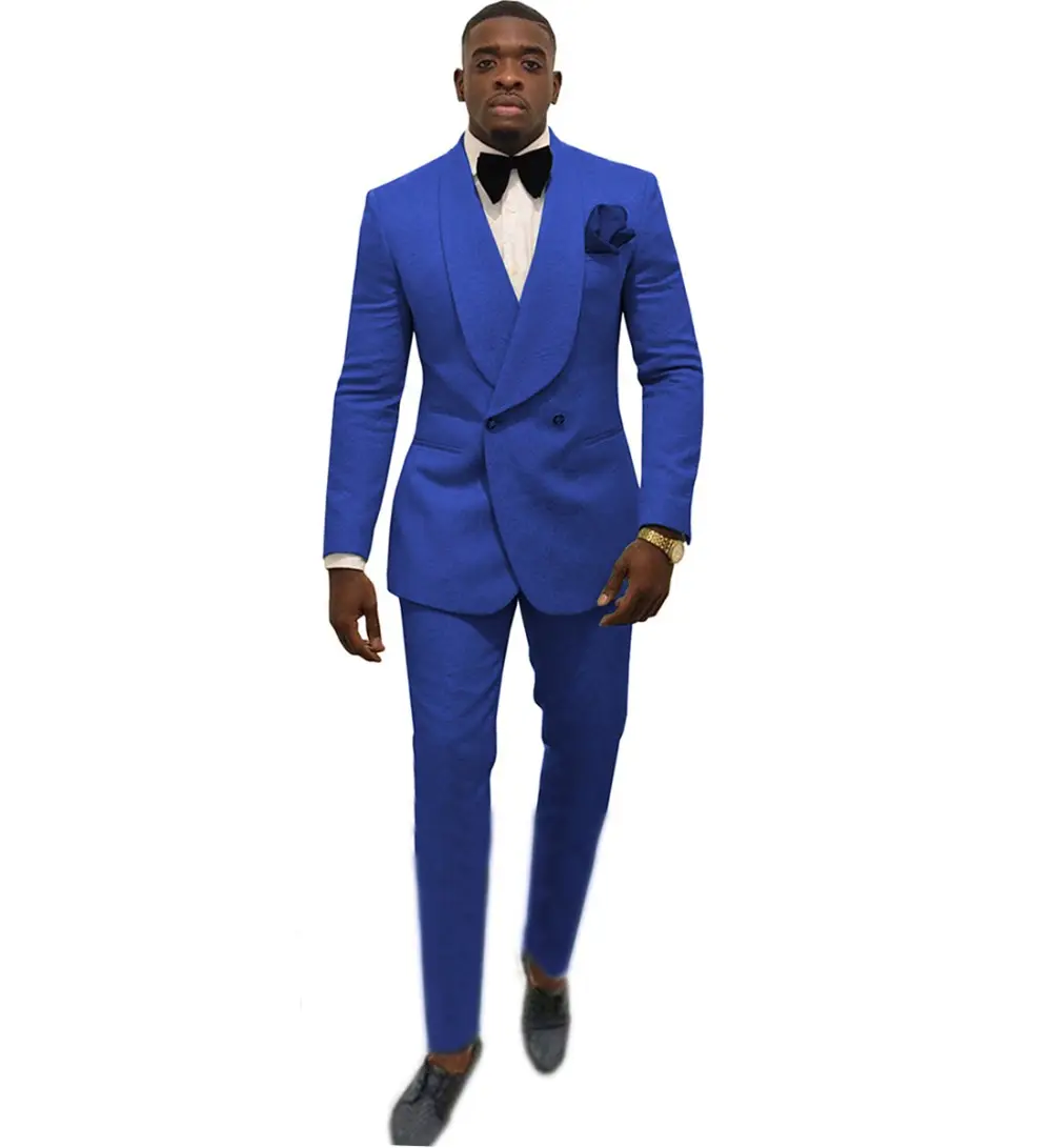 MOQ 1 piece men's suit suits men's two-piece wedding dress jackets Slim fit large size formal wear wholesale customization