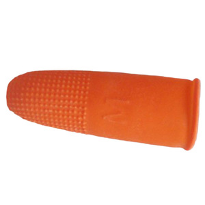 Ningning Latex Orange Textured Finger Cots Non-Sterile Disposable For Finger Protection Agriculture Forestry - Product Image 4