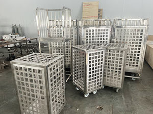 รถเข็นอาหารอลูมิเนียมอัลลอย20 30ชั้นสำหรับวางไส้กรอกและเนื้อสัตว์ - Product Image 6