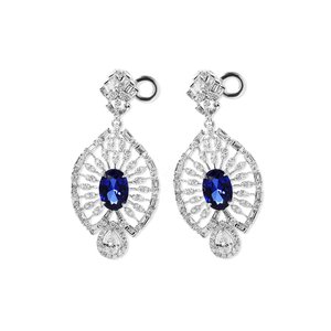 Luxury Women Diamond Stud <b>Earrings</b> 925 Sterling <b>Silver</b> Elegant Fine Jewelry Sparkling Daily Wear <b>Wedding</b> Anniversary Gift - Product Image 5