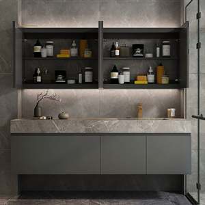 Muebles de Baño Personalizados de Alta Calidad, Tocadores Modernos Impermeables para Baño - Product Image 3