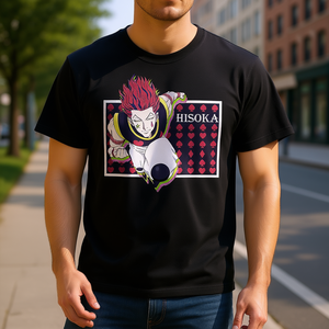 ฮันเตอร์ เอ็กซ์ ฮันเตอร์ ฮิโซกะ มอร์โรว์เสื้อยืดคอกลมแขนสั้นผู้ชายผ้าฝ้าย 100% พิมพ์ลายลำลองทรงพอดีตัว - Product Image 2