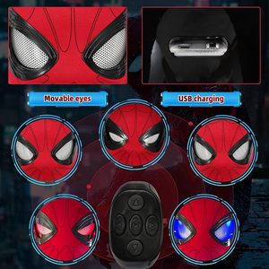 <span class=keywords><strong>Maschera</strong></span> <span class=keywords><strong>da</strong></span> Supereroe con Occhi Mobili, Regolabile, per Cosplay, per Bambini/Adulti, <span class=keywords><strong>Maschera</strong></span> di <span class=keywords><strong>Spiderman</strong></span> - Product Image 3