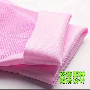 Gants de lavage de vaisselle en silicone 28 cm, gants de nettoyage de cuisine imperméables pour usage domestique - Product Image 4