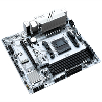 Carte mère JGINYUE B350M TI neuve, compatible avec les processeurs AMD AM4 Ryzen de 1ère/2ème/3ème/4ème/5ème génération et les processeurs de la série Sagitar