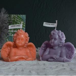 Vela Perfumada con Forma de Ángel, Linda, de Parafina, para Decoración del Hogar, Regalo de Cumpleaños, Venta al por Mayor - Product Image 6