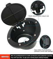 Couvercle de porte de carburant en plastique pour Jeep Wrangler JK & Unlimited Sport Rubicon Sahara 2007-2018, pour modèles 2007-2018