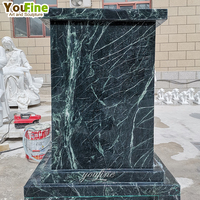 Base faite sur commande de marbre de piédestaux en pierre naturelle de décoration pour des sculptures de statue