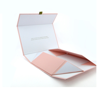 Boîte rigide magnétique de couleur rose YH, boîte en carton sécurisée, logo personnalisé pour l'emballage de chocolats, de bonbons et de cadeaux