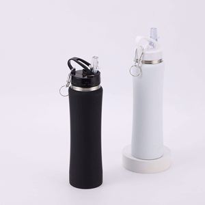350ml 600ml 750ml Custom Sport Hot/Cold Colored Double-Walled Insulated 18/8 Stainless Steel Cups Straw <b>Top</b> Portable Letterpress - Product Image 3