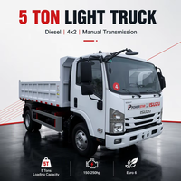 Camionnette Isuzu 5 tonnes, 6 roues, diesel, 4x2, manuelle, 150-250 ch, Euro 6, état neuf, moteur Yuchai, boîte de vitesses FAST
