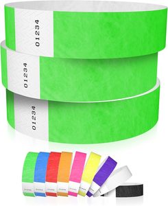 Oferta por Tiempo Limitado Pulseras de Tyvek de Papel de Color con Diseño a Prueba de Manipulación que Evita la Reutilización para Fiestas, Juegos y Competiciones - Product Image 4