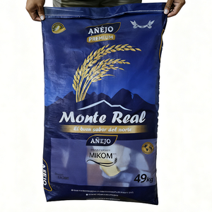 Bolsa de plástico tejida vacía <span class=keywords><strong>para</strong></span> envasar arroz de 5 kg, 10 kg, 25 kg, 50 kg, saco de arroz tejido de polipropileno laminado con BOPP, bolsa tejida de polipropileno <span class=keywords><strong>para</strong></span> arroz - Product Image 4