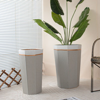 Pots en béton de fibres courtes européens P40, design unique pour la décoration intérieure, pot élégant pour plantes d'extérieur, pépinière intérieure