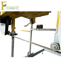 Scierie à ruban horizontale manuelle exportée d'usine pour le travail du bois, machine de découpe portable avec moteur à essence
