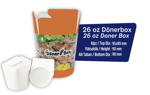 32 Oz Recyclable Rigid Paperboard Container for Sushi Pizza Takeaway <b>Food</b>-Eco-Friendly Turkey Manufacturer - Product Image 4