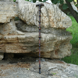 Handmade Qiong Bamboo Root T-Shaped Walking Stick Lightweight Hiking Outdoor Elderly Use Guizhou Origin - Product Image 4