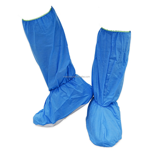 <span class=keywords><strong>Copriscarpe</strong></span> Monouso ISO 13485 in PVC SMS, Alti fino al Ginocchio, Blu, <span class=keywords><strong>Impermeabili</strong></span> e Resistenti all'Usura - Product Image 6
