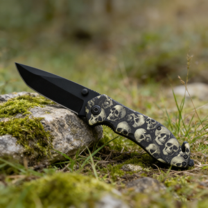 Navaja Plegable Multiusos de Acero Inoxidable con Mango de Aluminio, Cuchillas Afiladas, Cuchillos para Acampar al Aire Libre, Personalizables OEM - Product Image 3