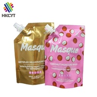 Pochette à bec de compression en Mylar avec impression personnalisée, pochette d'emballage en plastique pour shampoing, crème, liquide de lavage, jus cosmétique