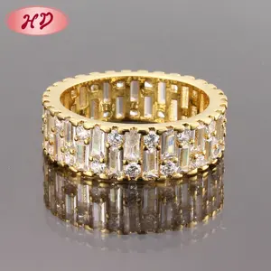 מפעל אספקת אופנה חתונה תכשיטי זהב מצופה וונדר עיצוב עבור אישה טבעת