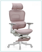 Chaise de bureau ergonomique pivotante à dossier haut avec accoudoirs 4D robustes, chaise de jeu en maille pour ordinateur, en promotion