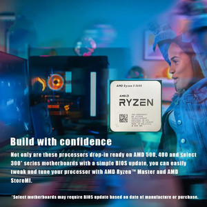 Processeur CPU AMD R5 5600 3,5 GHz 6 cœurs 12 threads 7 nm L3=32 Mo Socket AM4 Neuf et sans refroidisseur - Product Image 3