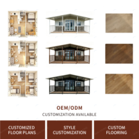 Maisons préfabriquées en conteneurs, design moderne et luxueux, résidences d'hôtel extensibles, petites maisons portables internationales