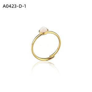 Anillo de Moda con PIEDRA NATURAL A0423 para Mujer, Joyería de Alta Calidad - Product Image 1