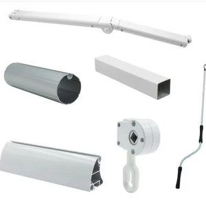 Accessoires de <span class=keywords><strong>store</strong></span> rétractable <span class=keywords><strong>manuel</strong></span> de luxe moderne DM Modèle A09 en gros : Supports de bras pliants en alliage d'aluminium enduit de PU et manivelles - Product Image 1