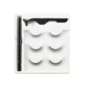 Magic Eye Liner selbst klebend schwarz transparent natürlich lang dick Kein Kleber realistischer magnetischer Eyeliner