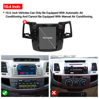 STWEI pour Toyota Fortuner Hilux Revo 2008-2015 Carplay Android 13 Écran Tesla Lecteur multimédia de voiture Unité principale GPS Audio Radio