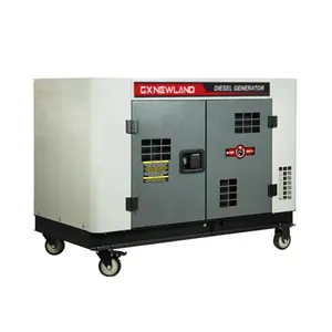 Geradores elétricos diesel silenciosos grupo 12kw 15 kva 2V92 V-twin cylinder